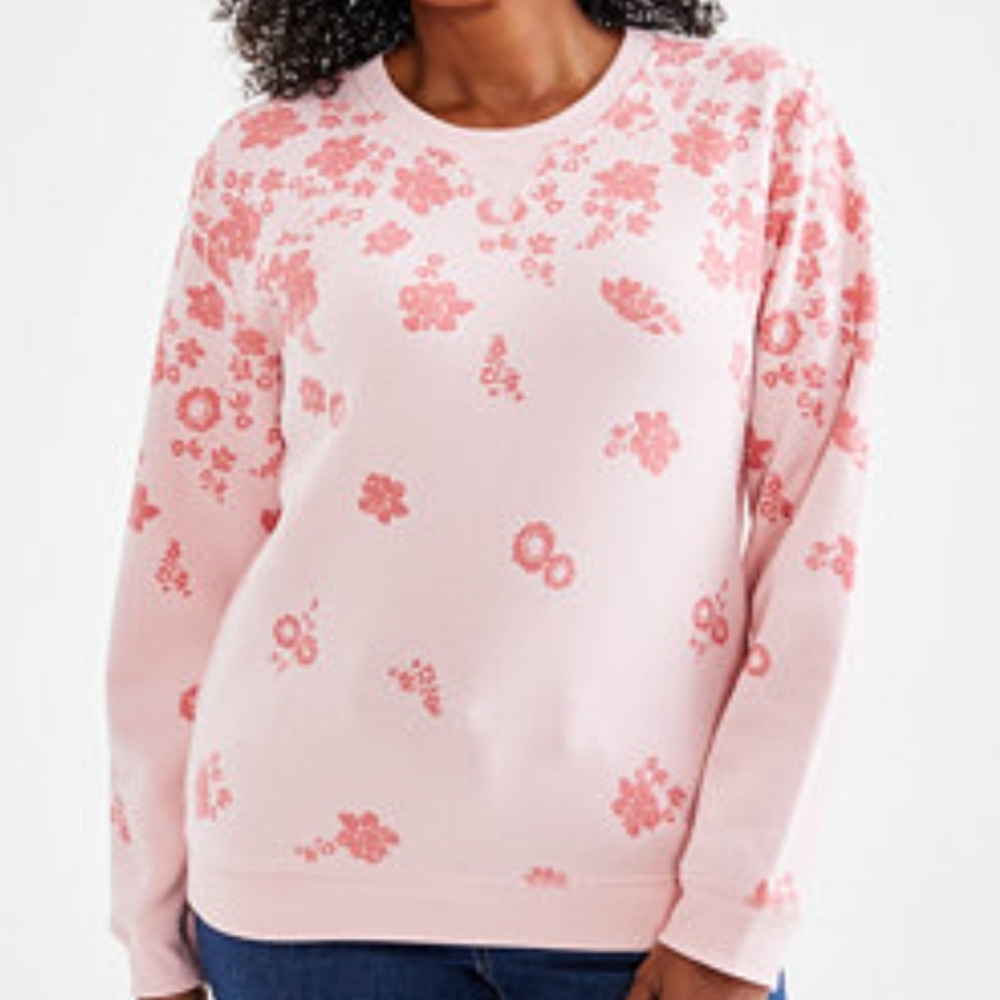 Style & Co Floral Sweatshirt